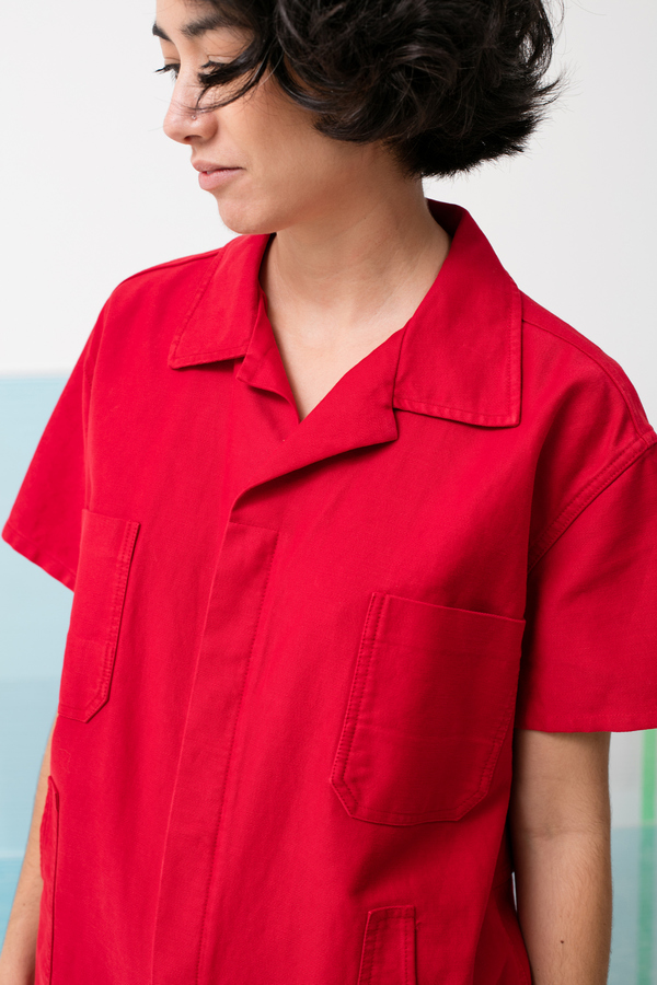 Caron Callahan Crawford Jumpsuit - crimson twill Caron Callahan Crawford Jumpsuit - crimson twill