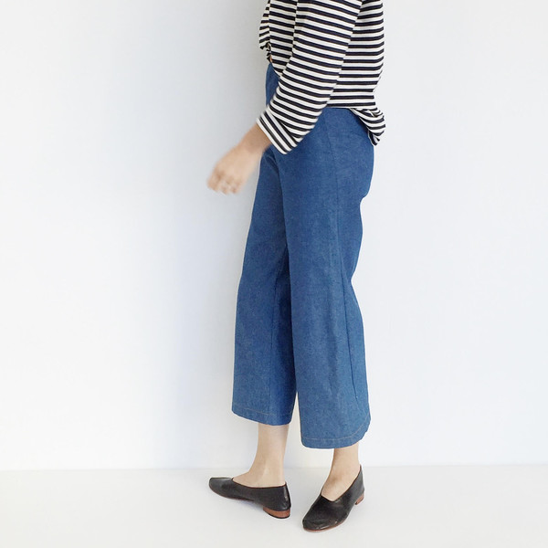 Laurs Kemp Denim Wide Leg Crop Pant Laurs Kemp Denim Wide Leg Crop Pant