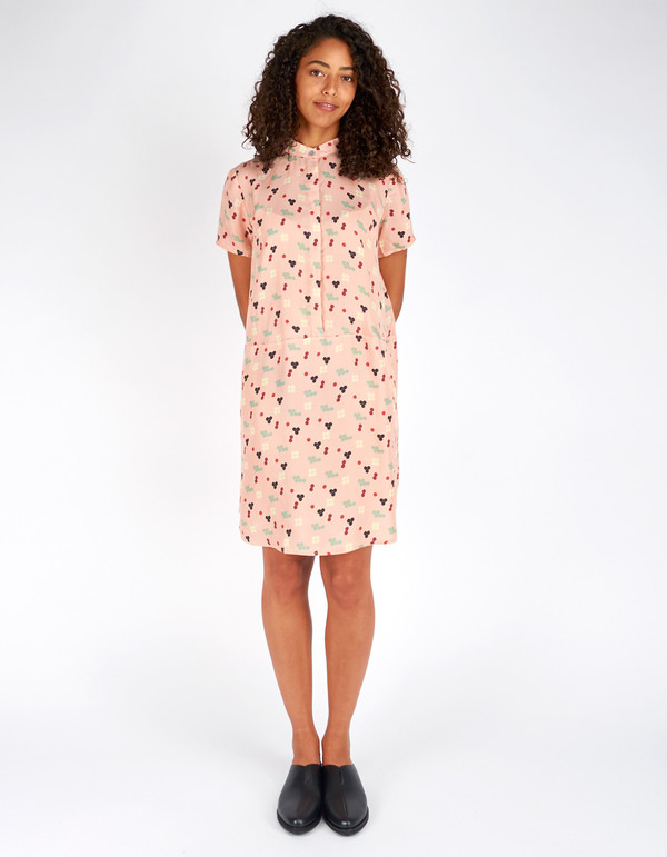 Dusen Dusen Oversize Tee Dress Pink Five Dot Dusen Dusen Oversize Tee Dress Pink Five Dot
