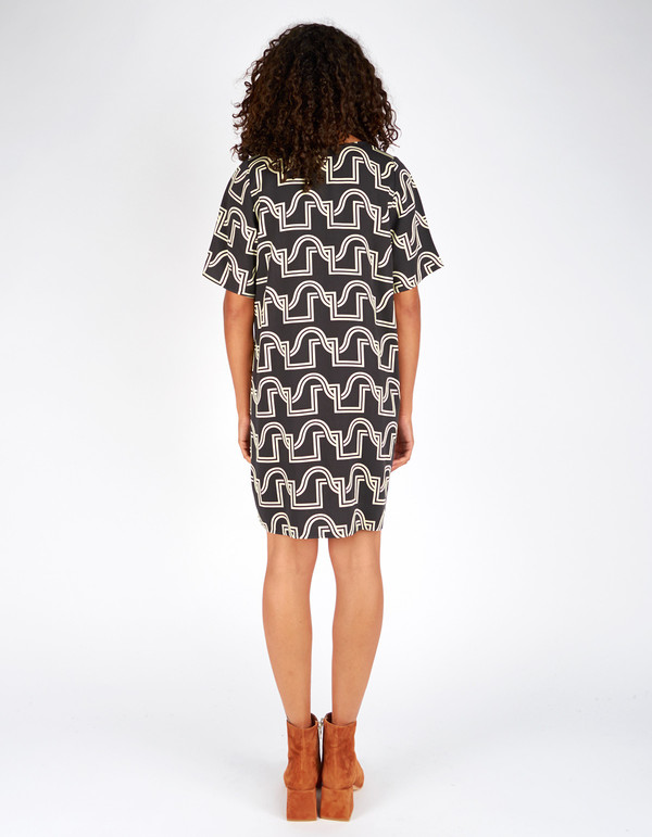 Dusen Dusen Short Yes Dress Black Duo Weave Dusen Dusen Short Yes Dress Black Duo Weave