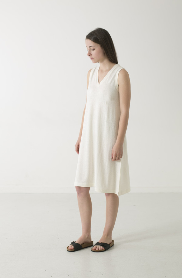 GOOD STUDIOS HEMP JERSEY ALINE V TANK DRESS GOOD STUDIOS HEMP JERSEY ALINE V TANK DRESS