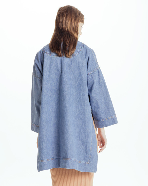 Caron Callahan Carson Kimono in Denim Caron Callahan Carson Kimono in Denim