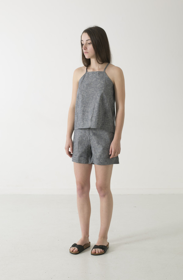 GOOD STUDIOS HEMP LINEN PINAFORE TOP GOOD STUDIOS HEMP LINEN PINAFORE TOP