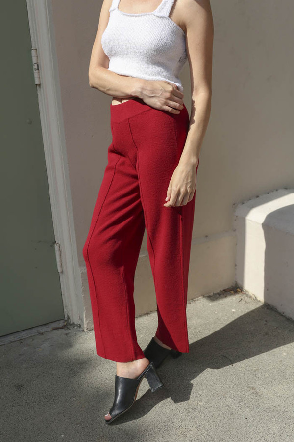 giu giu La Grenade Leisure Pant in Pomegranate giu giu La Grenade Leisure Pant in Pomegranate
