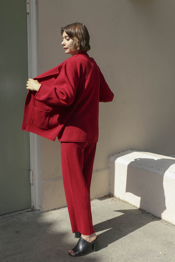 giu giu La Grenade Leisure Pant in Pomegranate giu giu La Grenade Leisure Pant in Pomegranate