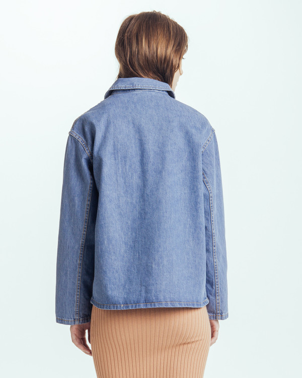 Caron Callahan Krasner Jacket In Denim Caron Callahan Krasner Jacket In Denim