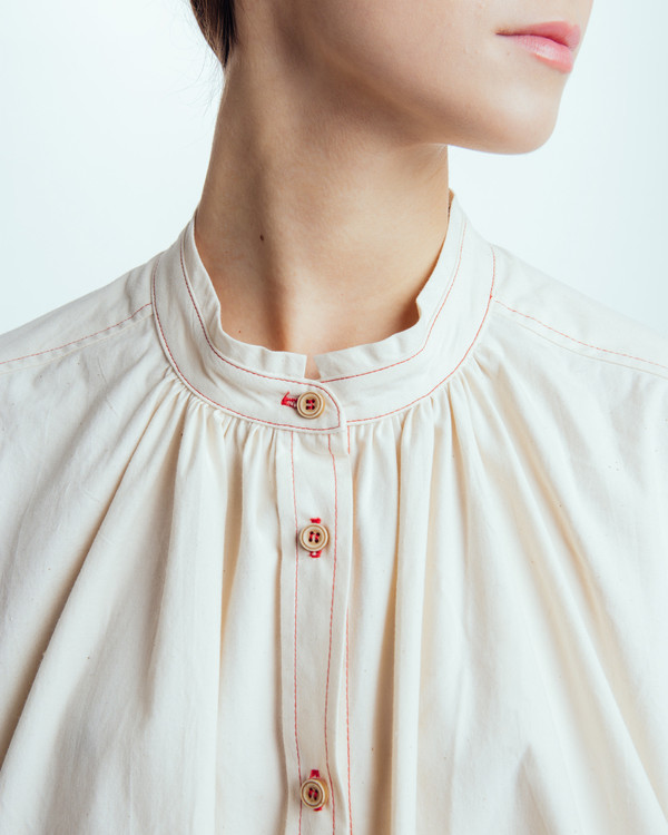 Caron Callahan Maria Shirt Dress in natural Caron Callahan Maria Shirt Dress in natural