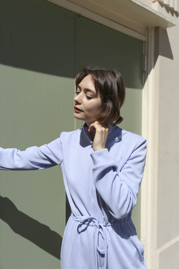 Maryam Nassir Zadeh Paloma Knit Jumpsuit in Periwinkle Maryam Nassir Zadeh Paloma Knit Jumpsuit in Periwinkle