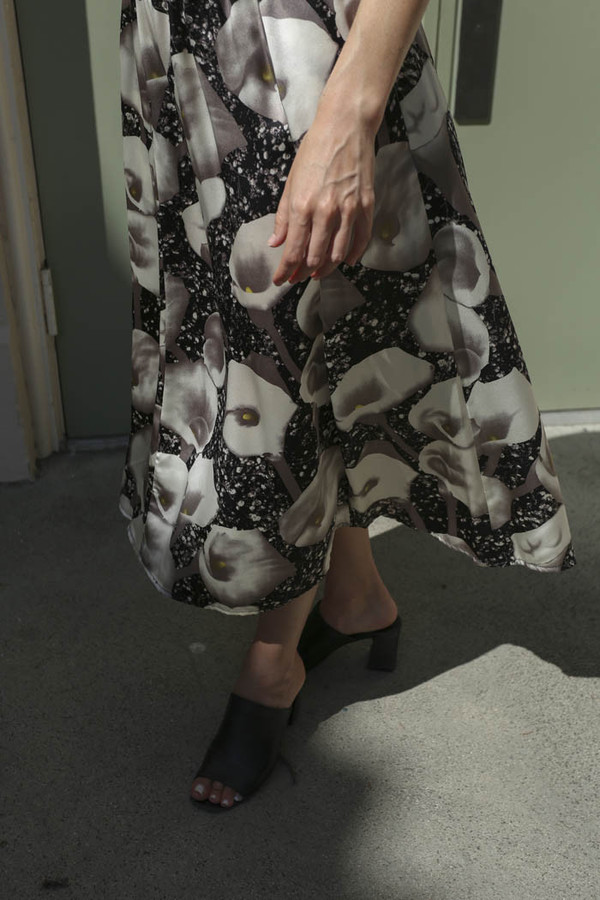 No.6 Colven Dress in Black/White Calla Charmeuse No.6 Colven Dress in Black/White Calla Charmeuse