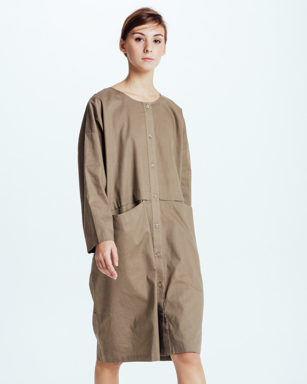 Revisited Matters Raincoat Dress in Forest Revisited Matters Raincoat Dress in Forest