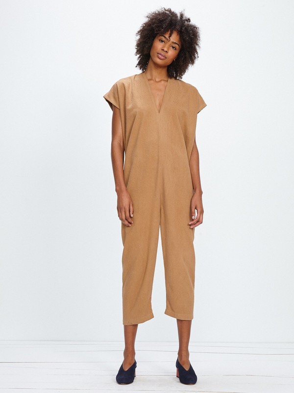 Miranda Bennett EVERYDAY JUMPSUIT / CAMEL SILK NOIL Miranda Bennett EVERYDAY JUMPSUIT / CAMEL SILK NOIL