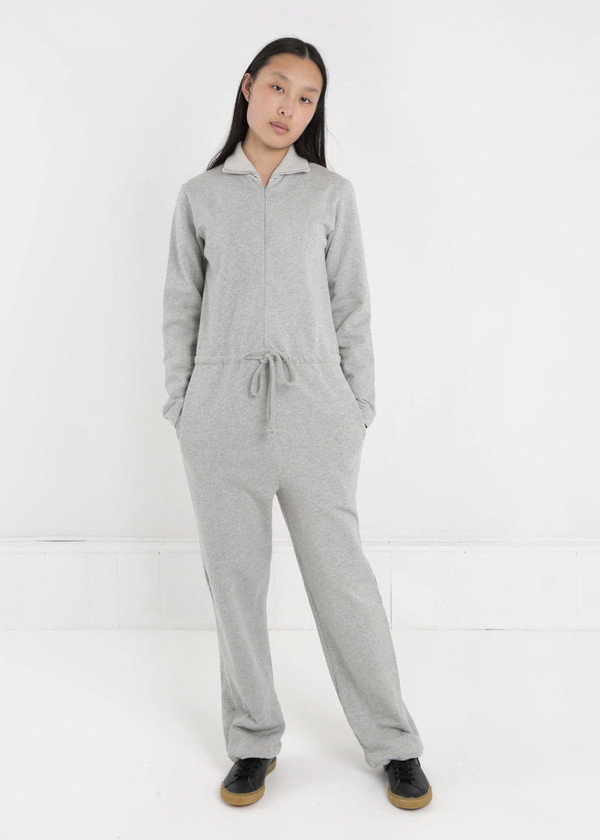 Baserange Grey Melange Doha Jumpsuit Baserange Grey Melange Doha Jumpsuit