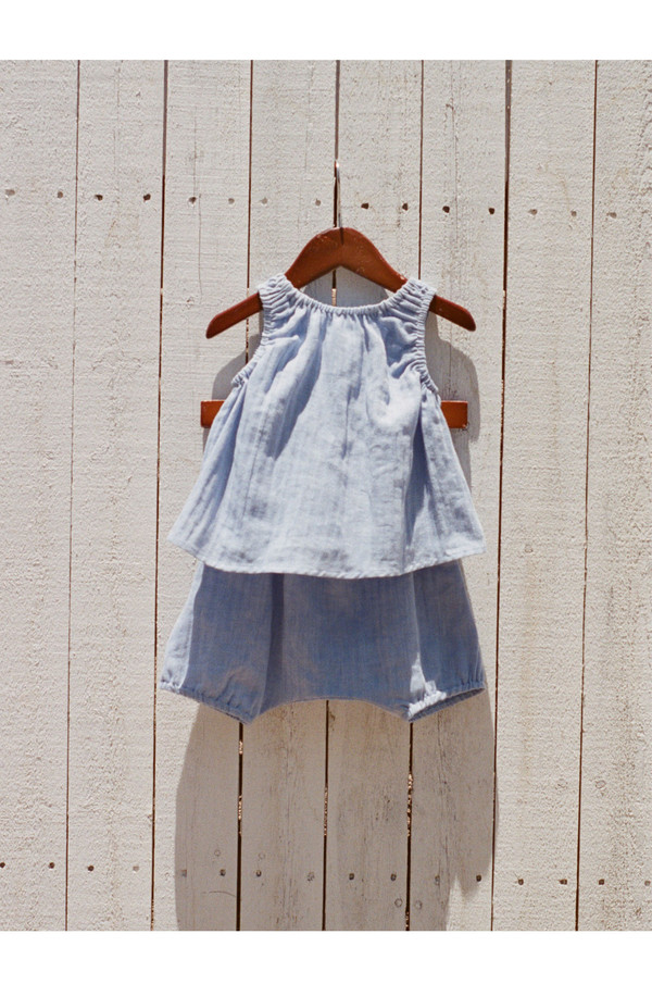 POPPY TOP - CERULEAN POPPY TOP - CERULEAN