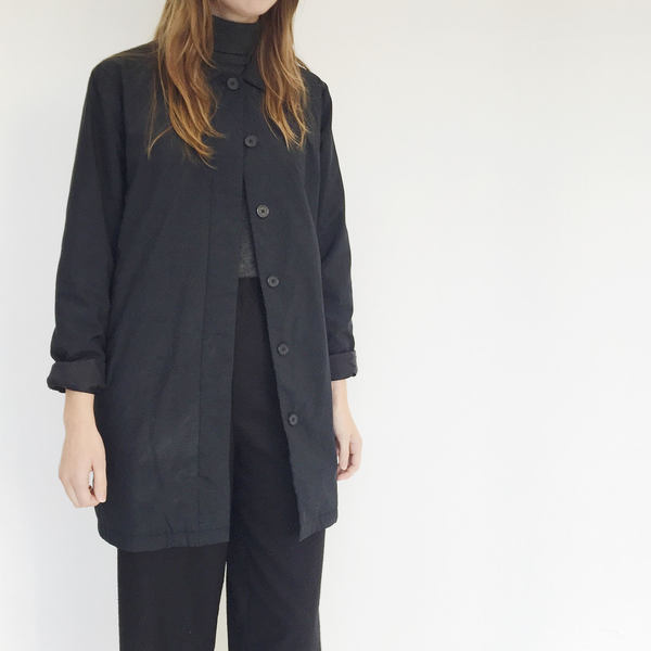 Johan Vintage Black Gap Coat Johan Vintage Black Gap Coat