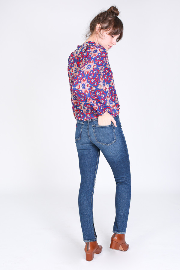 3x1 Split seam skinny jean in dark sterling 3x1 Split seam skinny jean in dark sterling