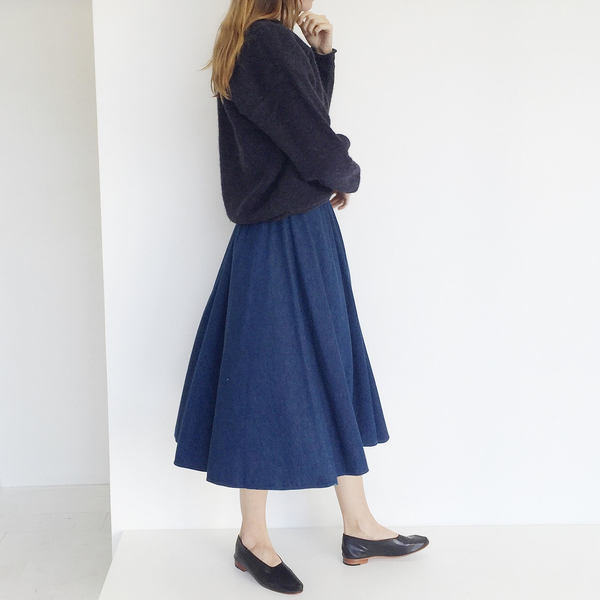 Johan Vintage Denim Circle Skirt Johan Vintage Denim Circle Skirt