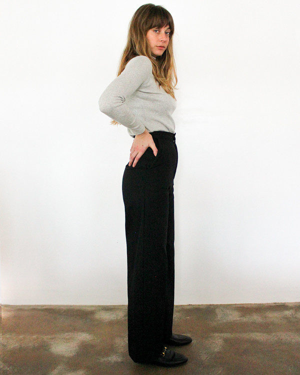 esby ALEX WIDE LEG PANT - BLACK esby ALEX WIDE LEG PANT - BLACK