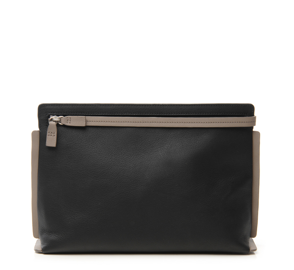 Black Large Pochette Clutch by Bonastre Black Large Pochette Clutch by Bonastre