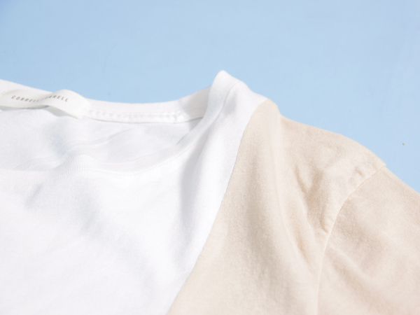 Correll Correll Ecke T-Shirt - Natural/White Correll Correll Ecke T-Shirt - Natural/White