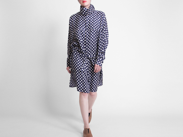 ffiXXed Collar Dress - Blue/White Check ffiXXed Collar Dress - Blue/White Check