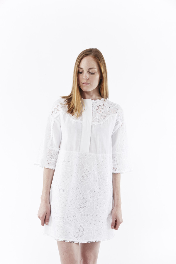 M.i.h. Jeans Amo Dress in White M.i.h. Jeans Amo Dress in White