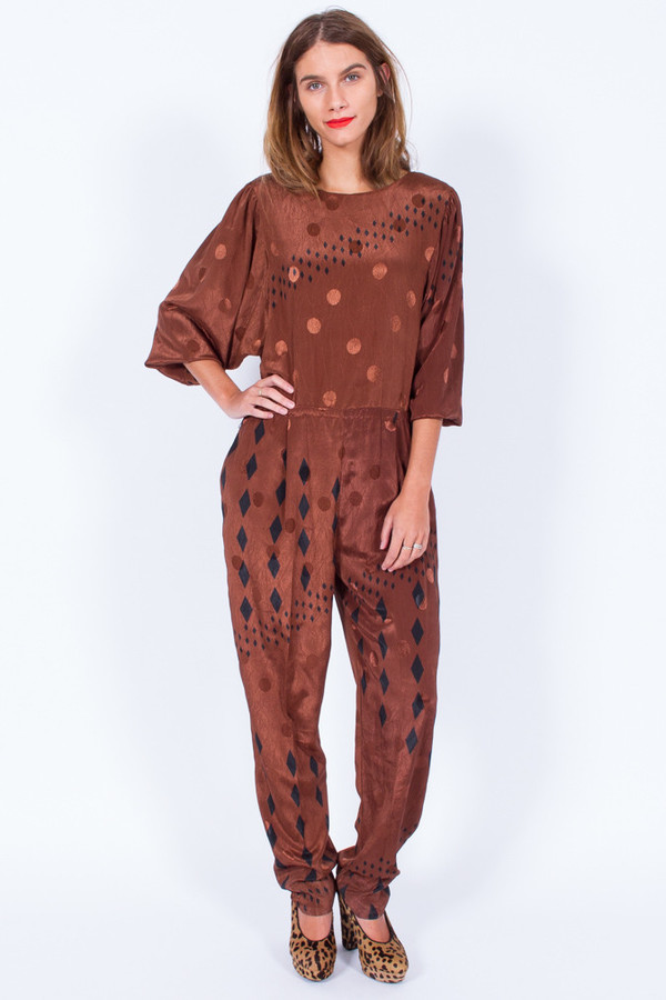 SPOTTED JUMPSUIT (MEDIUM-LARGE) SPOTTED JUMPSUIT (MEDIUM-LARGE)