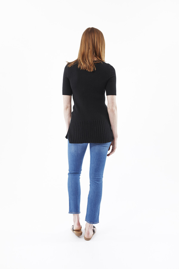 Cashmere In Love Fringe Pullover in Black Cashmere In Love Fringe Pullover in Black