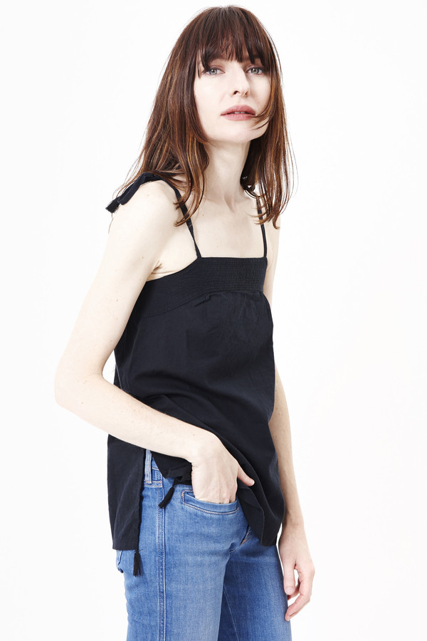 Namche Bazaar Handloomed Voile Cotton Tie Tank Namche Bazaar Handloomed Voile Cotton Tie Tank