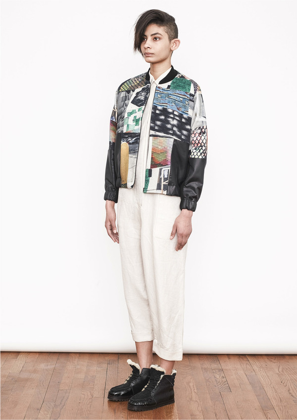 Berenik DIGITAL COLLAGE PRINTED BOMBER JACKET Berenik DIGITAL COLLAGE PRINTED BOMBER JACKET