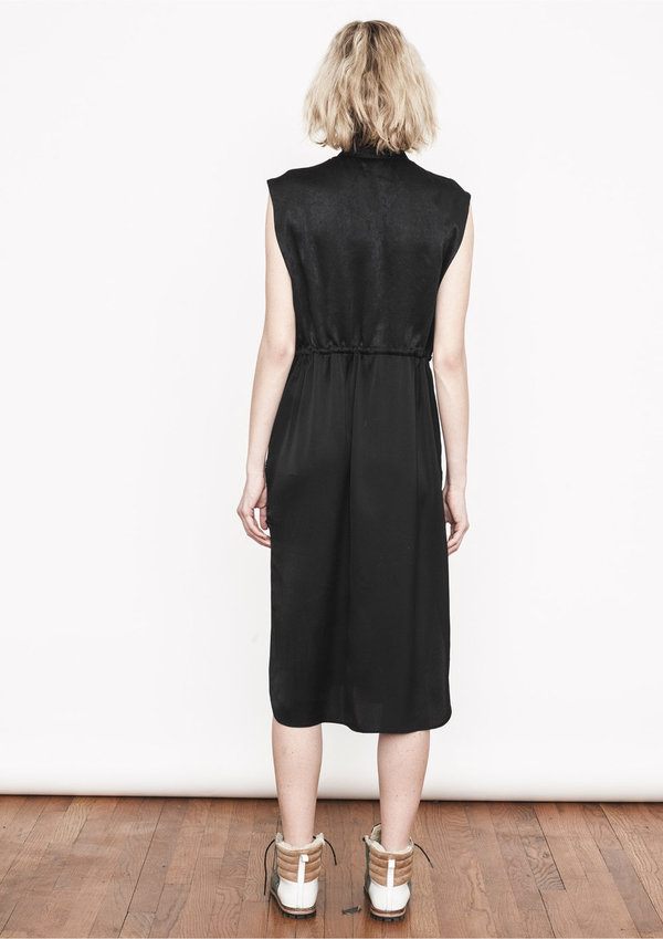 Berenik DRESS - VEST BLACK SHINY/MATT Berenik DRESS - VEST BLACK SHINY/MATT