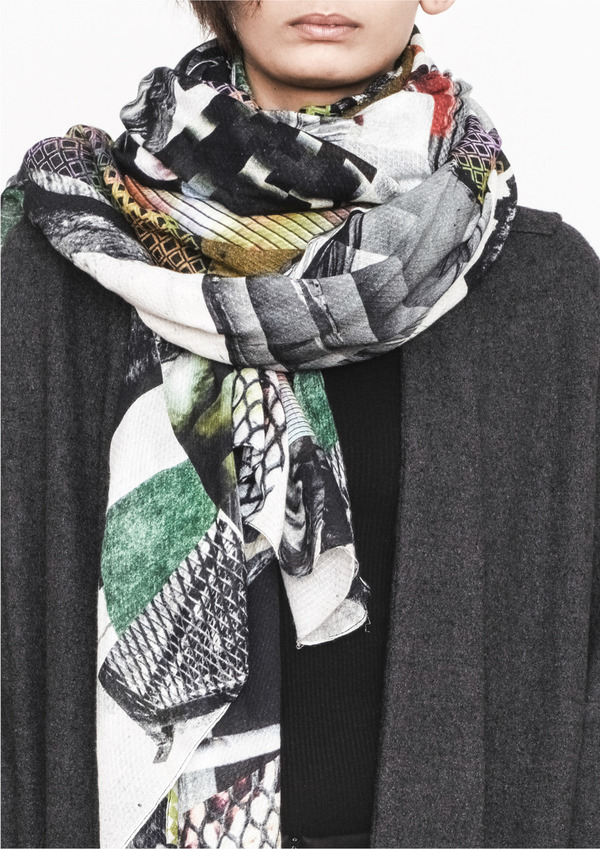 Berenik DIGITAL COLLAGE PRINT SCARF Berenik DIGITAL COLLAGE PRINT SCARF