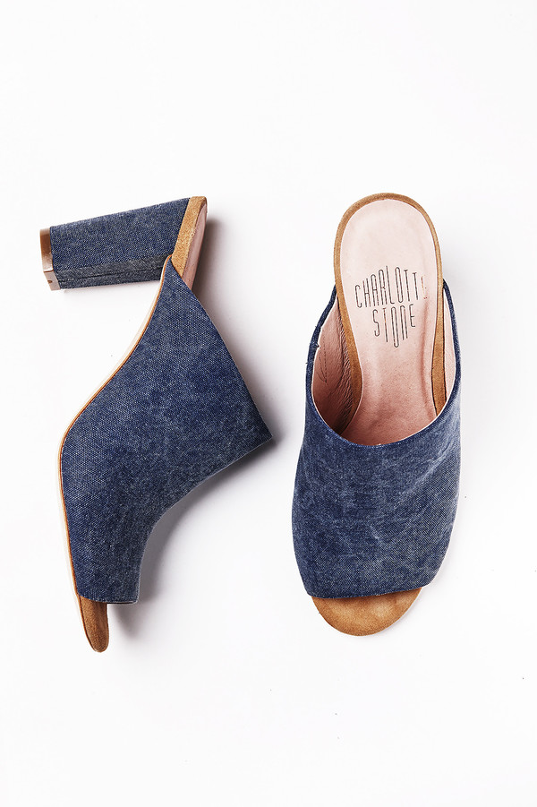 CHARLOTTE STONE Morley Mule in Indigo CHARLOTTE STONE Morley Mule in Indigo