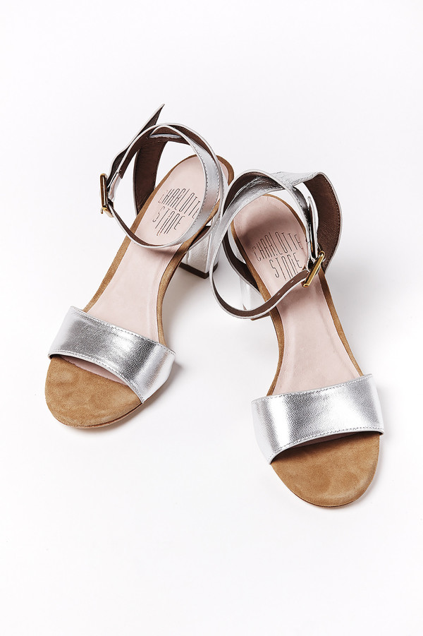 Charlotte Stone Samia Sandal in Silver Charlotte Stone Samia Sandal in Silver
