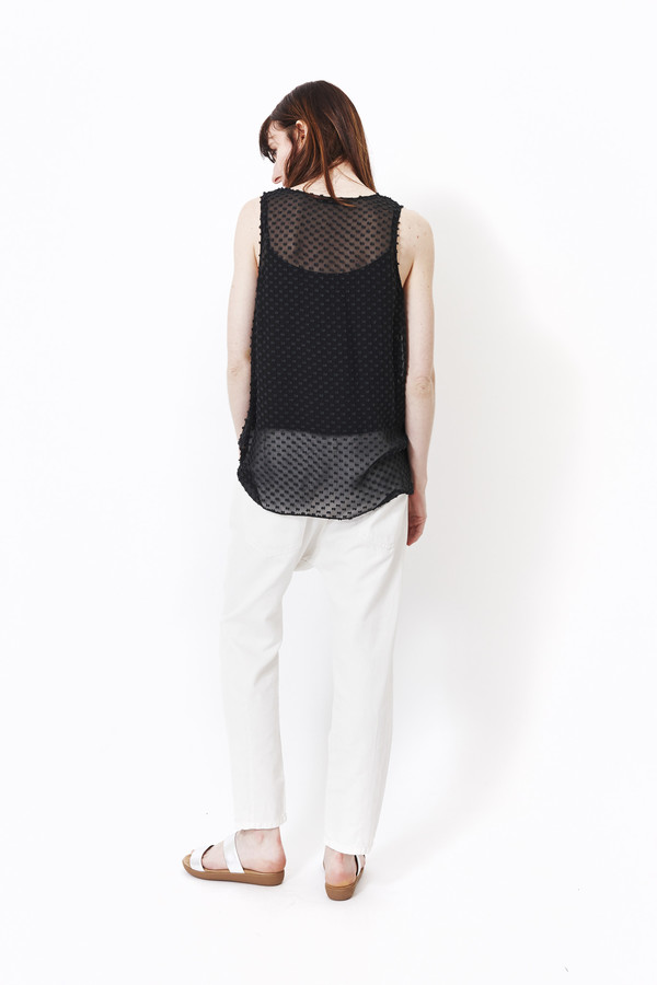 Silk Dot Tunic in Black by Jenni Kayne Silk Dot Tunic in Black by Jenni Kayne