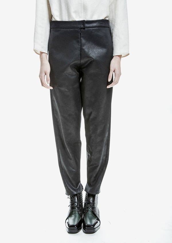 Berenik Trousers Shiny Cotton - Black Berenik Trousers Shiny Cotton - Black