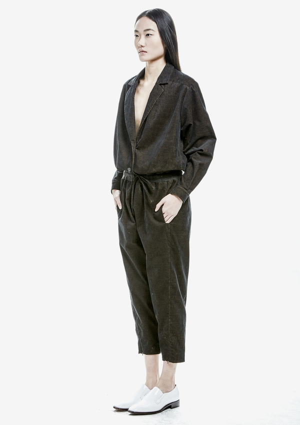 Berenik Jumpsuit Reverse Cird - Black Mottled Berenik Jumpsuit Reverse Cird - Black Mottled