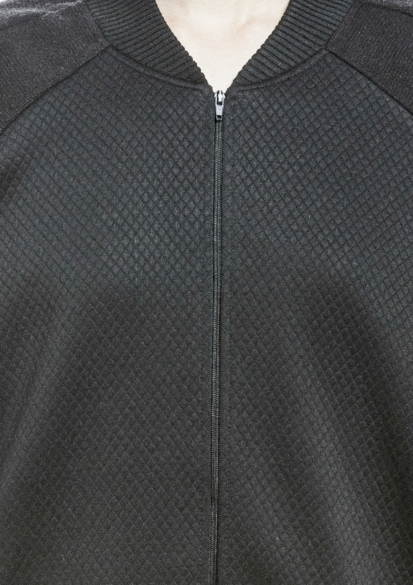 Berenik Pilot Jacket Zip Rhomb Tricetate Jersey - Black Rhomb Berenik Pilot Jacket Zip Rhomb Tricetate Jersey - Black Rhomb