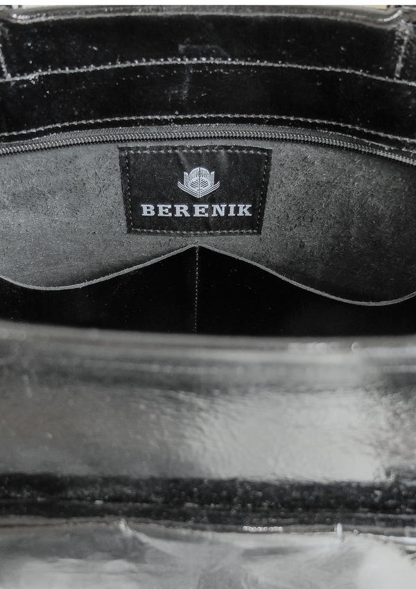 Berenik Black Woven Leather Bag/Backpack Berenik Black Woven Leather Bag/Backpack