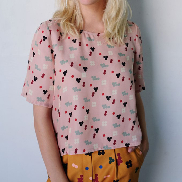 Dusen Dusen PINK FIVE DOT TEE Dusen Dusen PINK FIVE DOT TEE