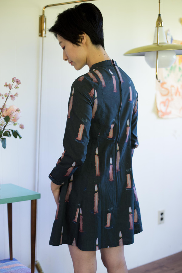 Samantha Pleet Passion Dress Candle Print Samantha Pleet Passion Dress Candle Print