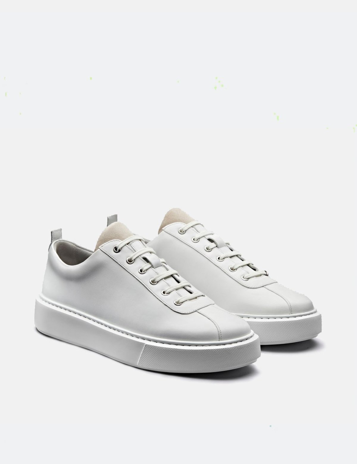 Grenson Calf Leather Sneaker 30 - White 