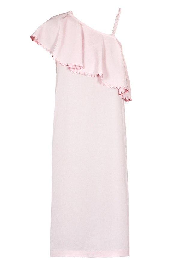 Rodebjer One-Shouldered Wepet Dress Frosty Pink Rodebjer One-Shouldered Wepet Dress Frosty Pink