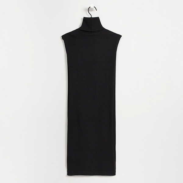 Kowtow Building Block rib roll neck dress - black Kowtow Building Block rib roll neck dress - black