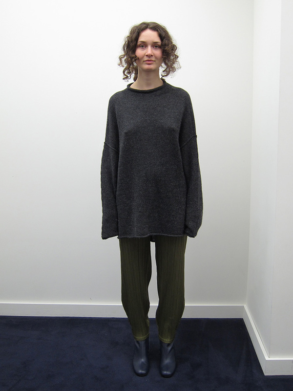 Lauren Manoogian Oversized Rollneck, Dark Charcoal Lauren Manoogian Oversized Rollneck, Dark Charcoal