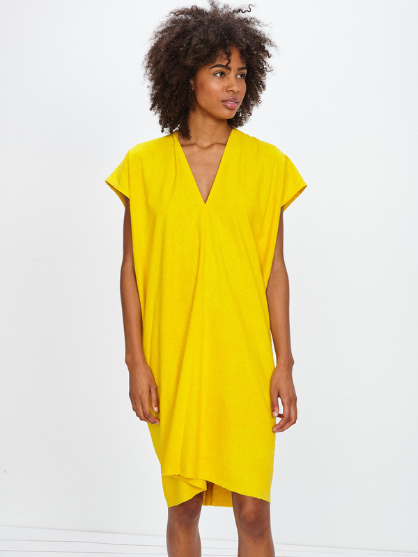 Miranda Bennett HIGH PLAINS DRESS / MARIGOLD SILK NOIL - TRS EXCLUSIVE Miranda Bennett HIGH PLAINS DRESS / MARIGOLD SILK NOIL - TRS EXCLUSIVE
