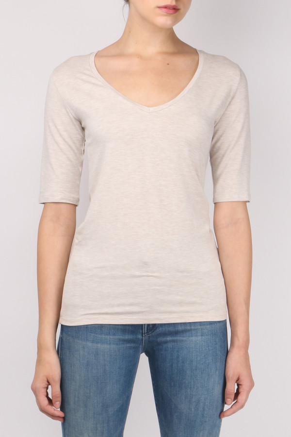 Majestic Filatures Manches Coudes V-Neck Majestic Filatures Manches Coudes V-Neck