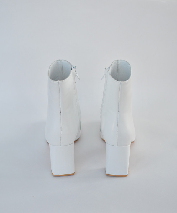 Maryam Nassir Zadeh White Calf / White Shine Agnes Boot Maryam Nassir Zadeh White Calf / White Shine Agnes Boot
