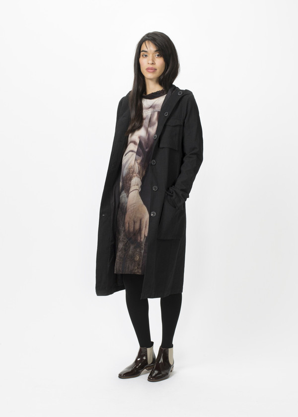 Rundholz Reversible Pleated Painting Coat Rundholz Reversible Pleated Painting Coat