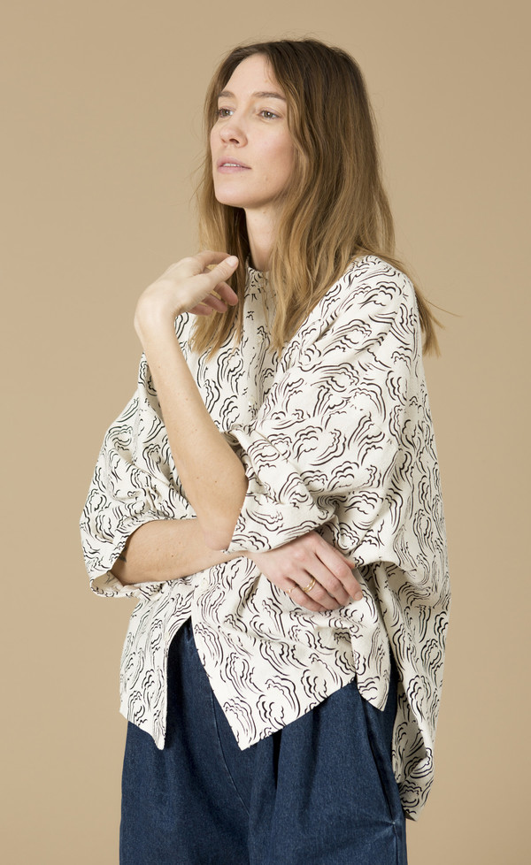 Ilana Kohn Marion Shirt, Clouds Ilana Kohn Marion Shirt, Clouds