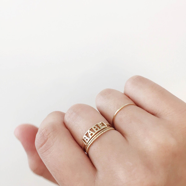 Winden Sis Ring, 14K Yellow Gold Winden Sis Ring, 14K Yellow Gold